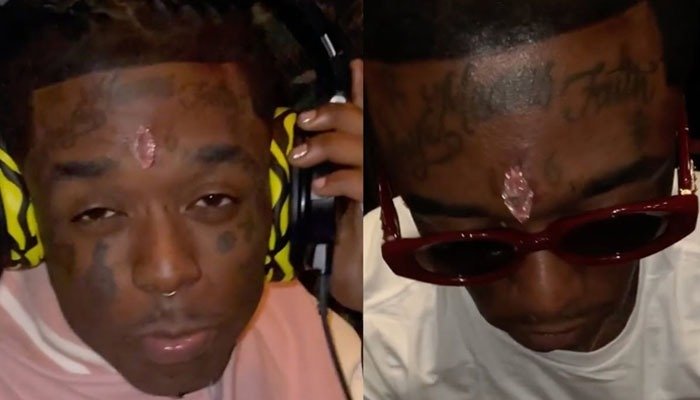 You are currently viewing American rapper Inlaid Diamond on the forehead