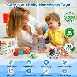 Best Building Toys Blocks LOSLANDIFEN 5 in 1 Toy for Infants