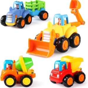 Best Truck Toys, Coogam 4 Pack Construction Vehicles Toy Set