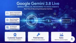 Read more about the article Google Gemini 3.8 Live Brings Parallel Reasoning to Voice Agents, Here’s Why Real-Time AI Is Becoming an Enterprise Interface