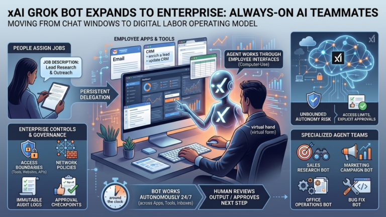 Read more about the article Grok Bot for Enterprise: 7 Powerful Ways xAI Is Transforming Digital Labor