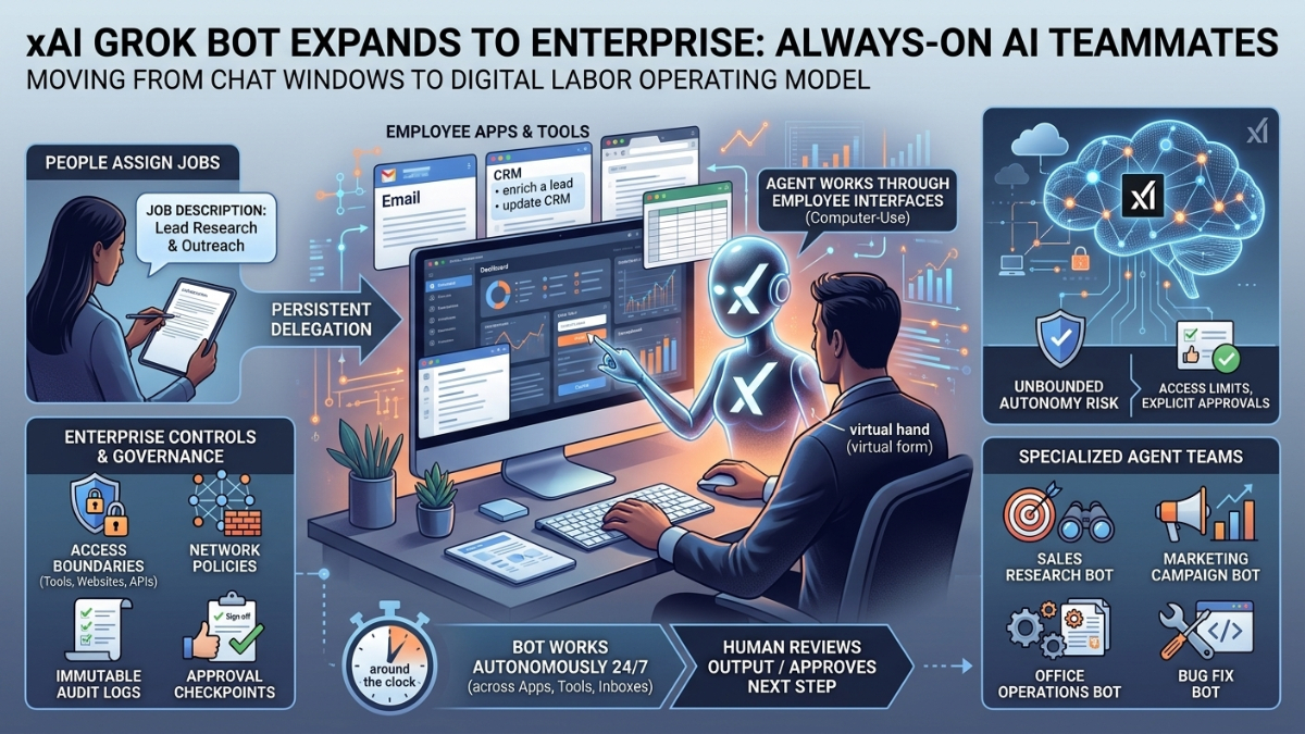 You are currently viewing Grok Bot for Enterprise: 7 Powerful Ways xAI Is Transforming Digital Labor