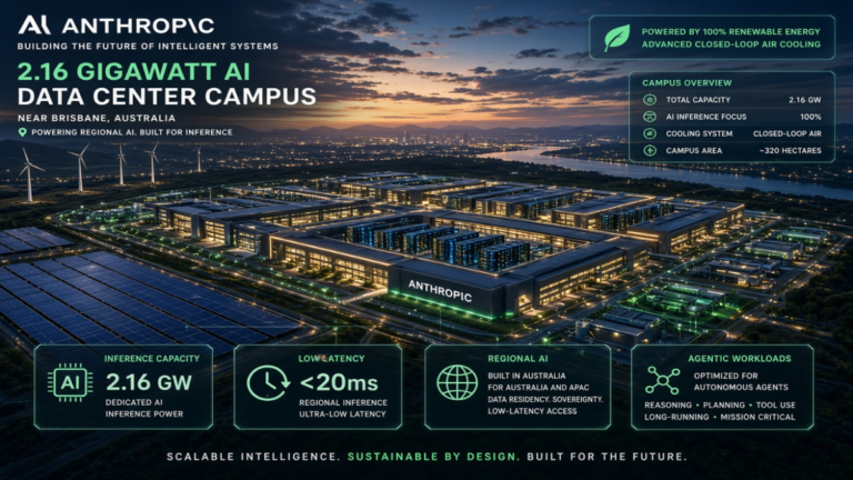 Read more about the article Anthropic Signs a 2.16-Gigawatt Australia Data Center Deal: The AI Infrastructure Race Is Moving Closer to the Customer